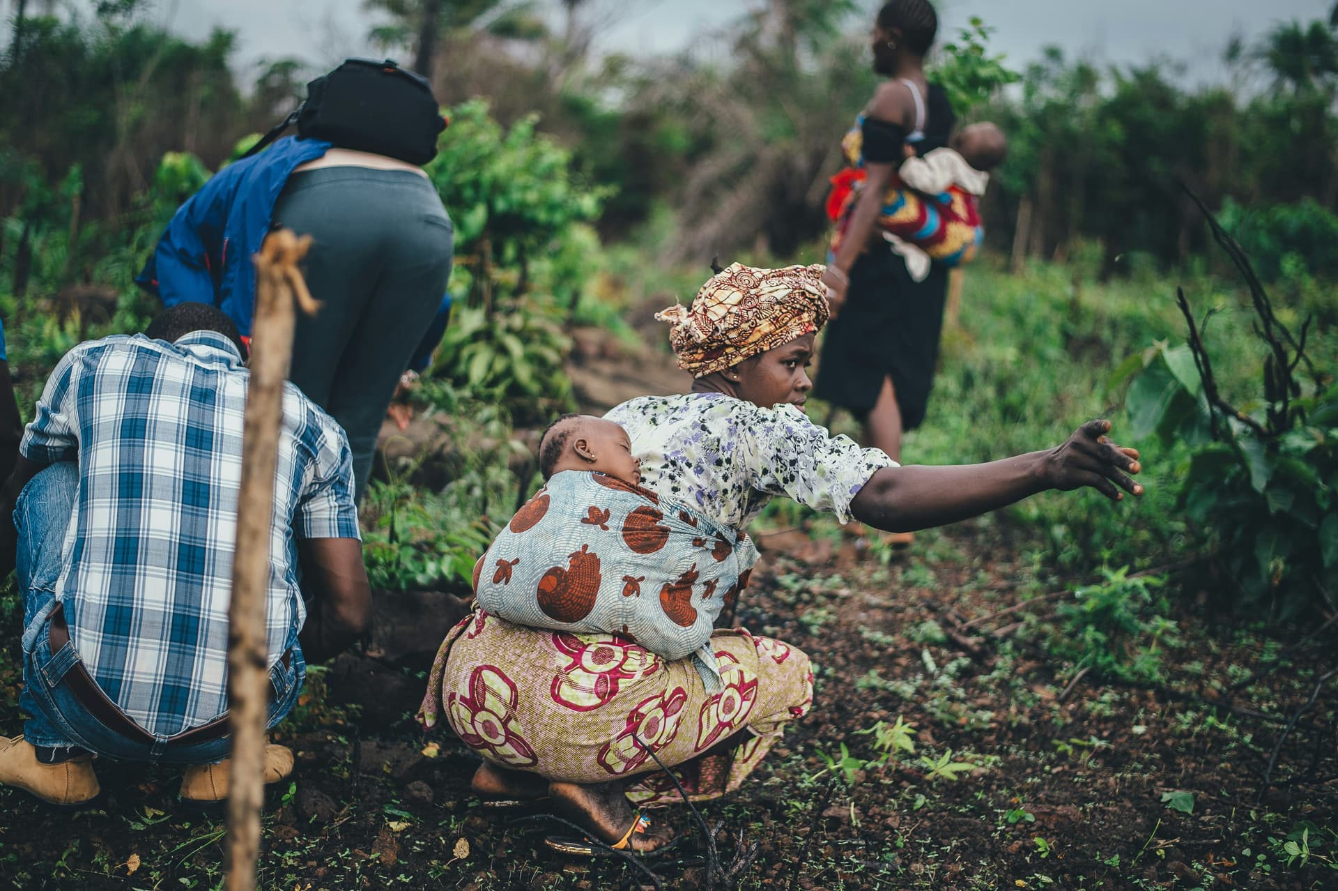 Farmer in field